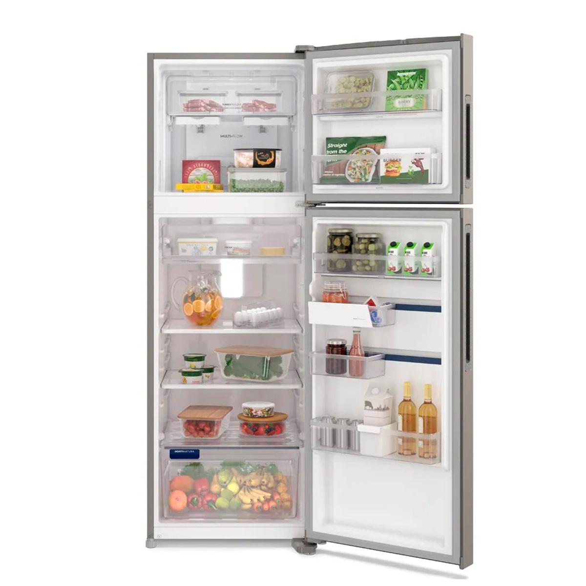 Heladera No Frost Inverter 408L Electrolux Top Freezer IF43s Plata
